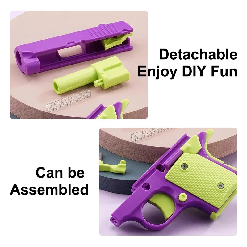Mini Gravity Printing 1911 Children'S Toy Guns Model Fidget Toy for Kids Adults Stress Relief Toy Children Decompression Gift