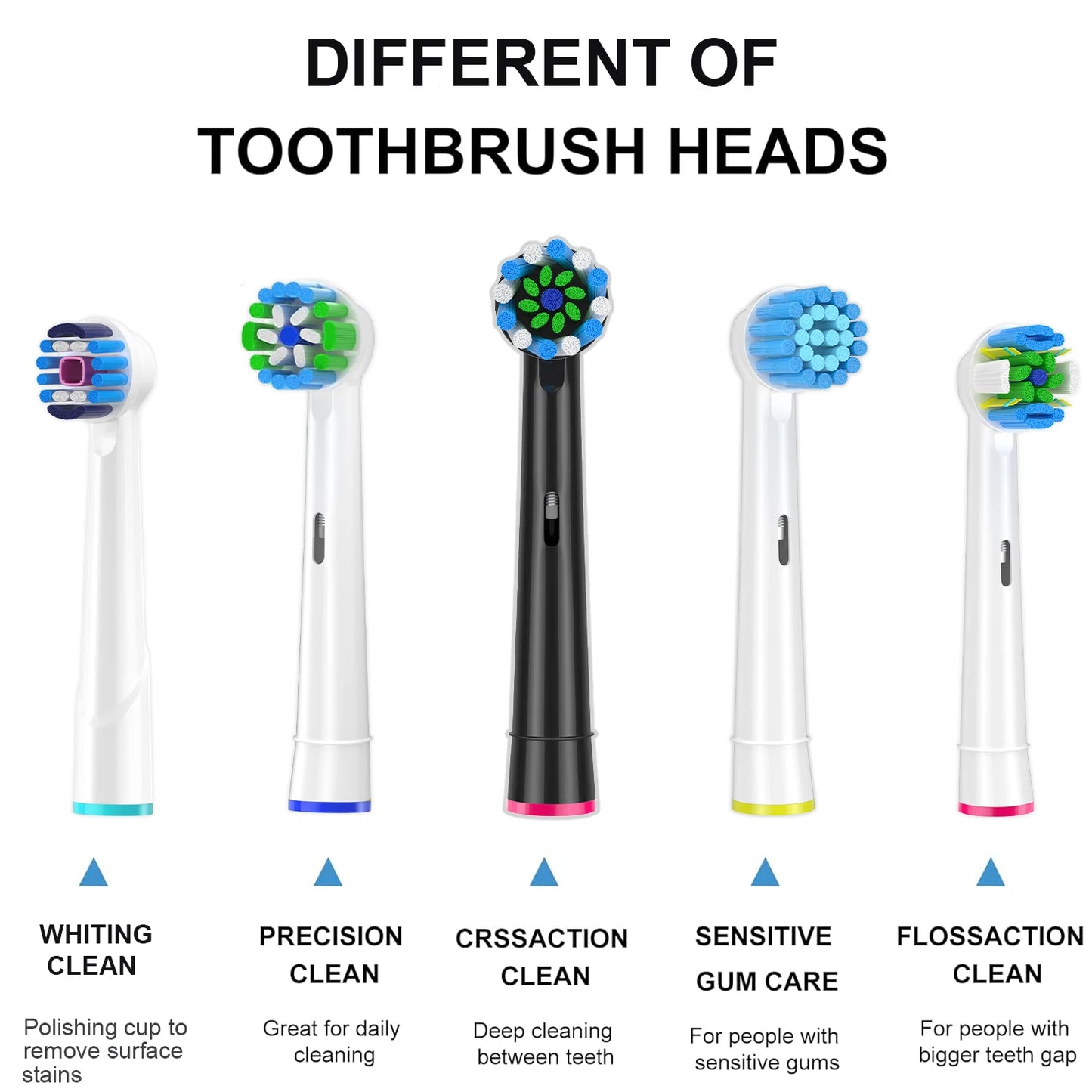 4-12pcs Replacement Brush Heads For Oral-B Electric Toothbrush Advance Power/Vitality Precision Clean/Pro Health/Triumph/3D Exce