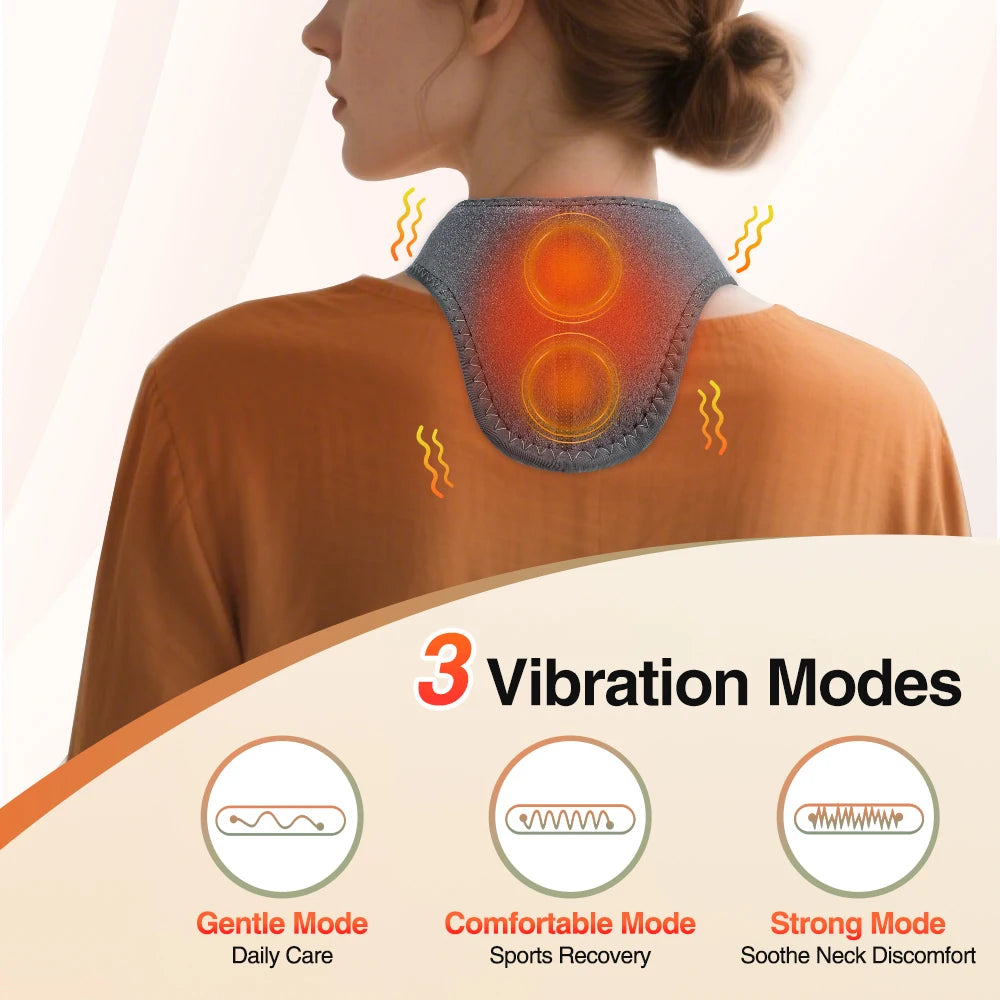Cordless Heating Ankle Wrist Brace Vibration Massager Electric Hot Compress Massage Ankle Guard Wristband Hand Foot Protector