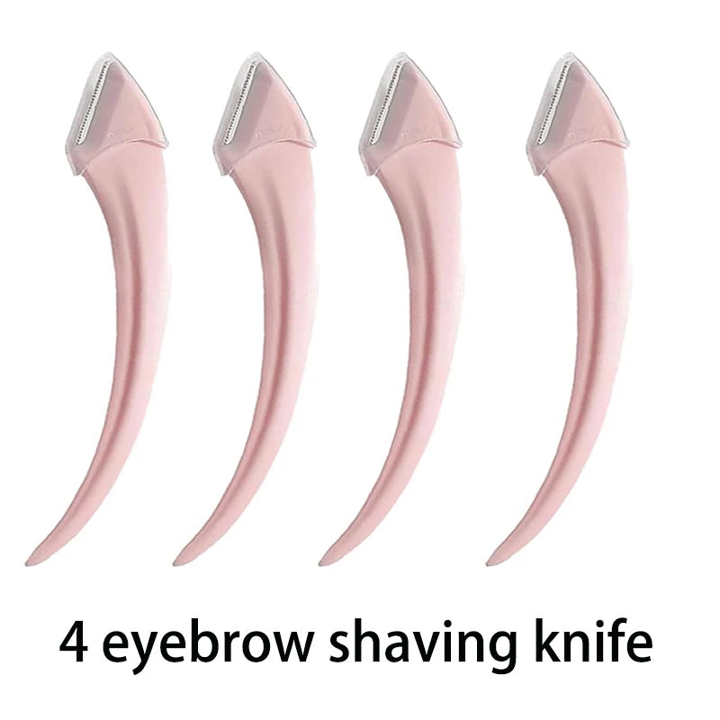 Eyebrow Trimming Knife Eyebrow Face Razor For Women Professional Eyebrow Scissors With Comb Brow Trimmer Scraper Accessories