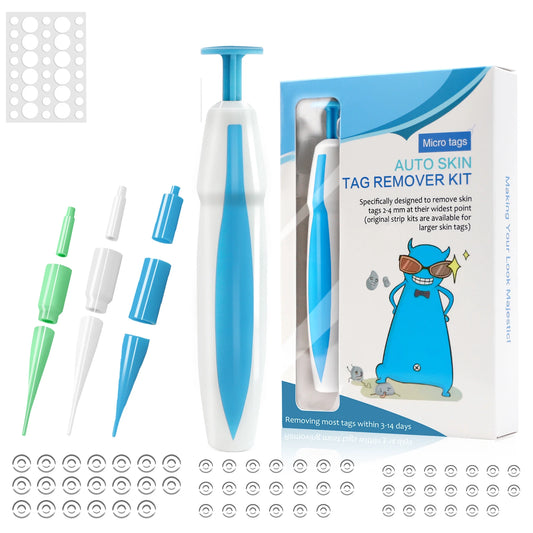 3 In1 Painless Auto Skin Tag Mole Wart Removal Kit Cleaning Tools Face Skin Care Body Wart Dot Treatments Remover Beauty Health