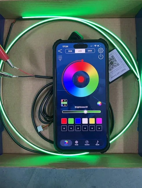 6/10/14/18 in 1 Led Car Ambient Lights RGB 213 64 Color Acrylic Strips Symphony Streamer Interior Rainbow Atmosphere Lamp Kit