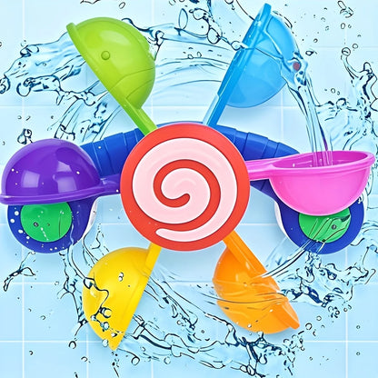 Fun Spinning Windmill Bath Toys, Sensory Bath Gifts for Children, Ideal Birthday and Christmas Gifts, Pool Shower, Flotador Bebe
