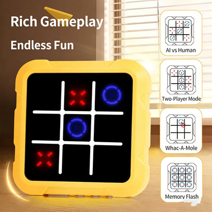 Electronic Tic‑Tac‑Toe Chessboard Multifunctional Kids Educational Toy Parent‑Child Interactive Brain Game
