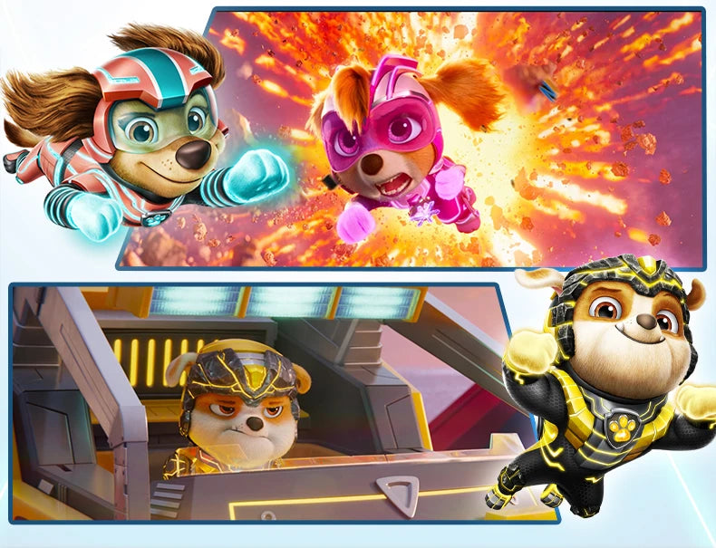 100% Original Paw Patrol Mighty Movie Liberty & Poms JR. Patrollers Rescue Figures Action Figure Birthday Christmas Gift