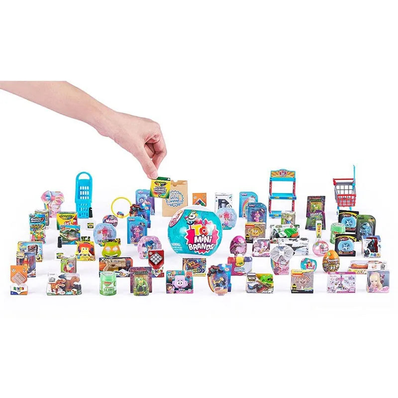 5 Surprise Mini Brands Series 1 by ZURU Mystery Real Miniature Collectible Toy Capsule Anime Figure Toy Birthday Surprise Gift