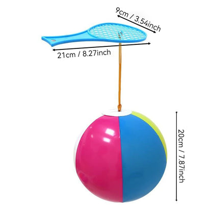 1 Set Kids Bouncing Ball Toy Colorful Inflatable Balloons Reaction Training Interactive Outdoor Sport Toys Fun Stress Relief Gift