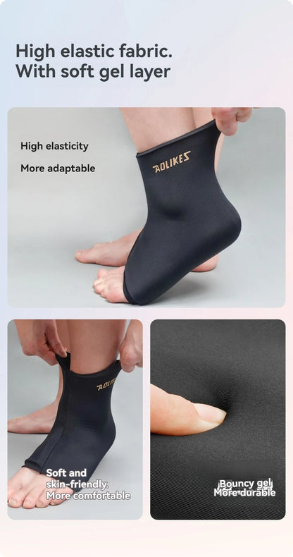 AOLIKES 1PCS Hot and Cold Relief Gel Knee Sleeve,Heat or Ice Therapy for Knee Relief,Contoured Hydrogel Design for Comfort