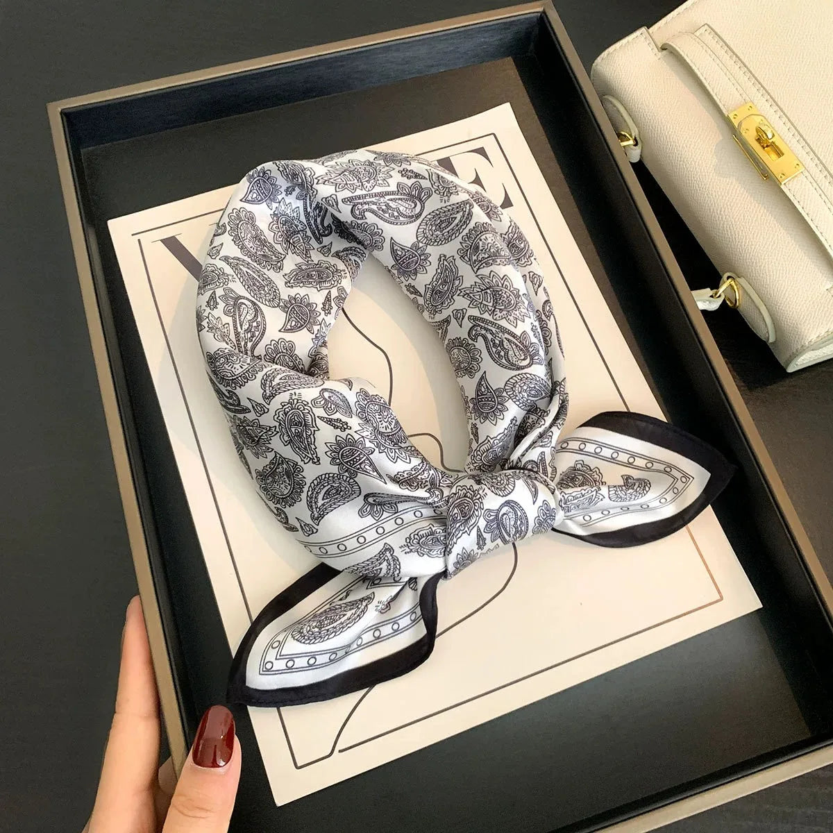 Scarf 100% Silk Bandana Women Square Scarves Wrap Kerchief Spring Fashion Luxury High Quality Headband Hijab Shawls 2026