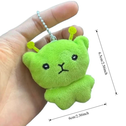 Cute Alien Cat Plush Pendant Super Soft Plushie Dolls Keychain Kawaii Mini Toy Backpack Pendant Lovely Bag Decor Christmas Gift
