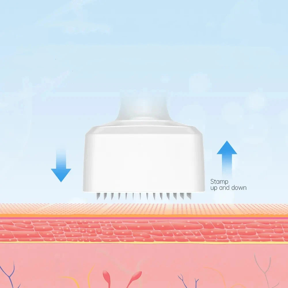 1Pcs Derma Stamp 140Pins Adjustable Microneedling Derma Stamp For Face Beard Skin Care Tools Needle length 0.25mm