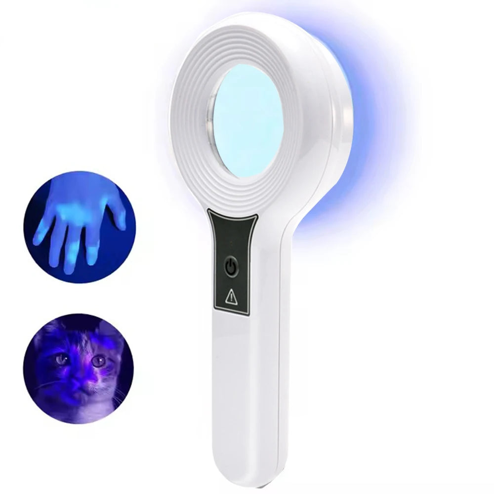 NEW Woods Lamp Skin Analyzer Portable Facial Salon Beauty Analyzer UV Lamp Wood Dermatology for Analyzing Testing Examination