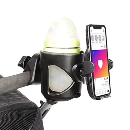 Pram Cup Holders Children's Stroller Bottle Holders Pram Bottle Holders Anti-Slip Design Pram Accessories Mobile Phone Holders