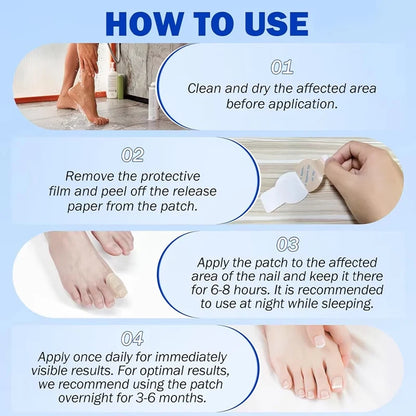 Nail Fungus Patch Waterproof Nail Repair Patch Ingrown Correction Sticker Damaged Nail Gray Care Patch Feet Care Tools