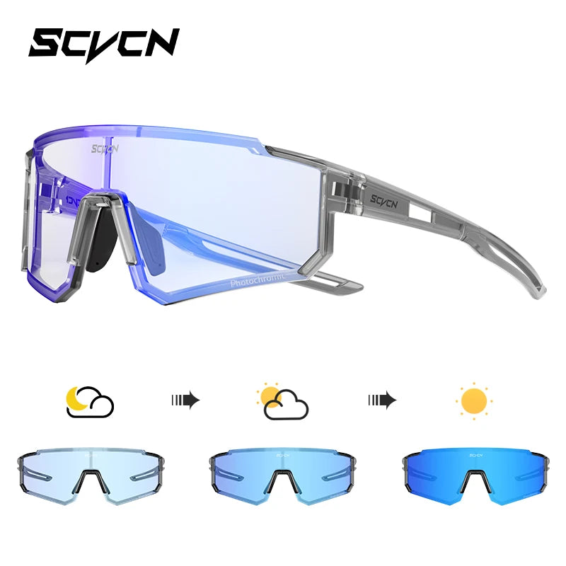 SCVCN Fashion Street Sunglasses for Men Sport Y2K Cycling Glasses MTB Bike Bicycle Camping Golf UV400 Glasses Women Baseball