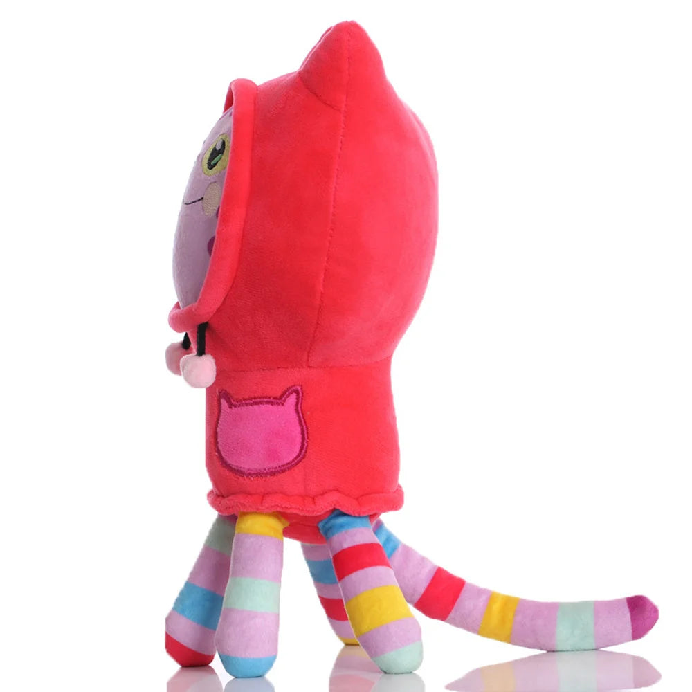 25cm 7-piece Gabby doll house plush toy cartoon stuffed animal mermaid cat mermaid plush doll children's Christmas gift