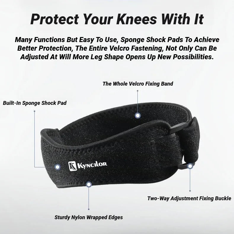 Patella Band Protection Kneecap Knee Tendon Support Strape Brace Adjustable Absorption Compression Pad Basketball
