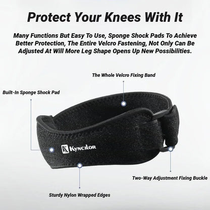 Patella Band Protection Kneecap Knee Tendon Support Strape Brace Adjustable Absorption Compression Pad Basketball