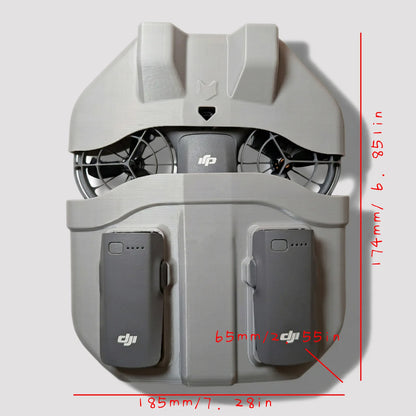 For DJI Neo 2 Drone Accessories Storage Box Organizer Portable Travel Bag Battery Slot Holder Protective Cover Case