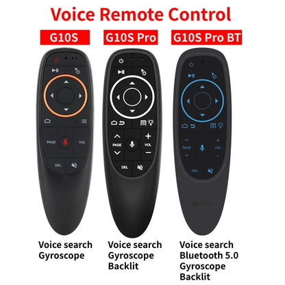 G10S 2.4G Wireless Air Mouse G10S PRO Voice Remote Control Gyroscope IR Learning G10SPRO BT For Android TV Box