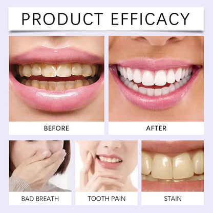 7pcs Purple Teeth Whitening Strips Professional Tooth Stain Removal Brighten Dental Bleaching Kit For Sensitive Teeth Oral Care
