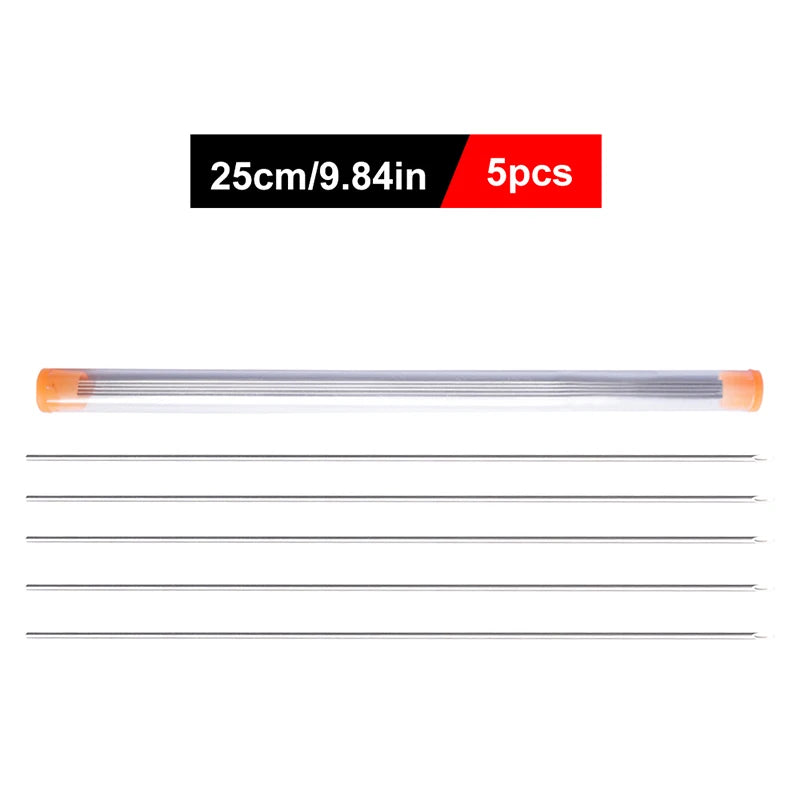 FTK Earthworm Hooking Needle Stainless Steel Earthworm Gas Needle Portable Hollow Fishing Worm Penetrating Driller Fish Tool