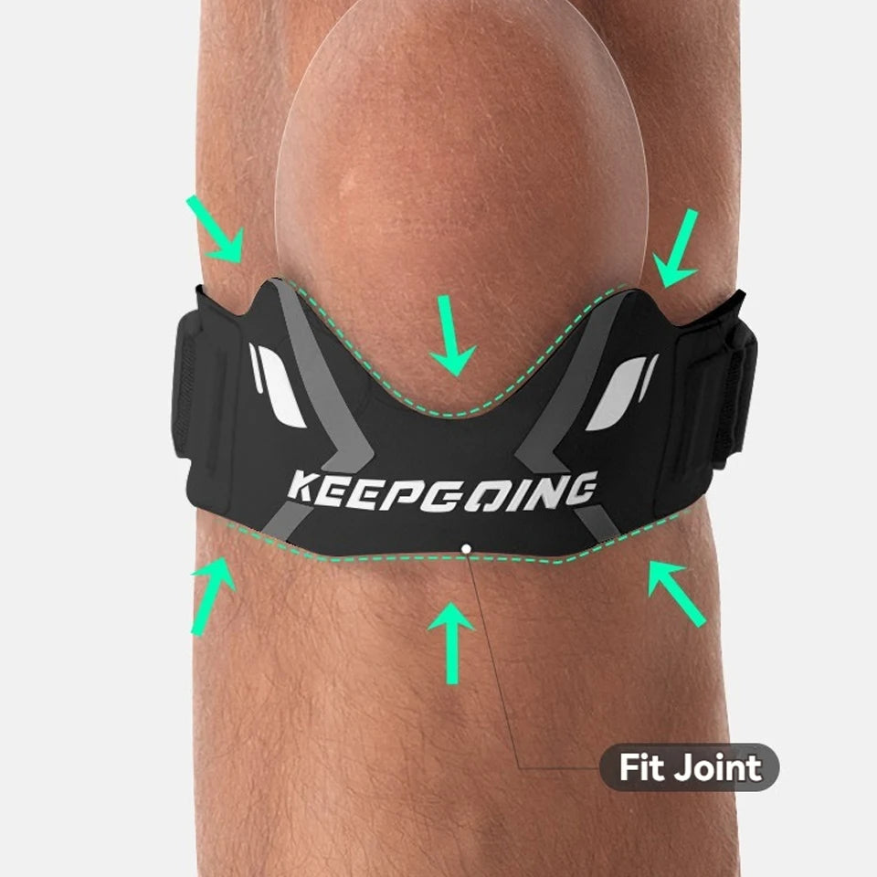 GTUBIKE 1PCS Patella Band Protection Kneecap Knee Tendon Support Strape Brace Adjustable Absorption Compression Pad Basketball
