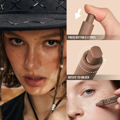 Freckle Stamp Makeup Pen Waterproof, Natural Look Dot Freckles, Long Lasting, Sweatproof, Beginner Friendly