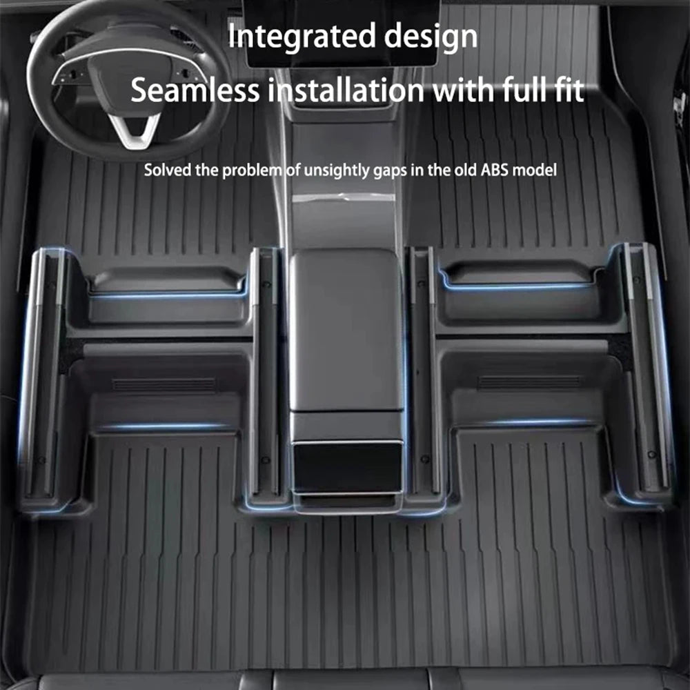 For Tesla Model Y Juniper 2025 2026 Under Seat Corner Guard Seat Slide Rail Protector Cover Anti-Kick Decor Flocking Accessories