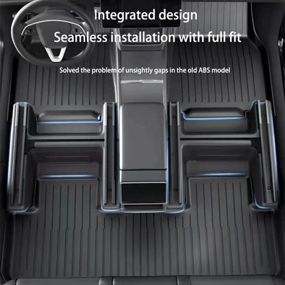 For Tesla Model Y Juniper 2025 2026 Under Seat Corner Guard Seat Slide Rail Protector Cover Anti-Kick Decor Flocking Accessories