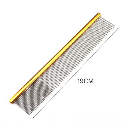 Light Aluminum Pet Comb 6 Colors Optional Professional Dog Grooming Comb Puppy Cleaning Hair Trimmer Brush Pet Accessories