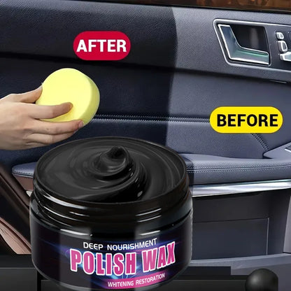 Universal Leather and Plastic Repair Polishing Wax - Automotive Interior Reconditioning Cream