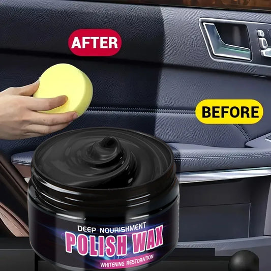 Universal Leather and Plastic Repair Polishing Wax - Automotive Interior Reconditioning Cream