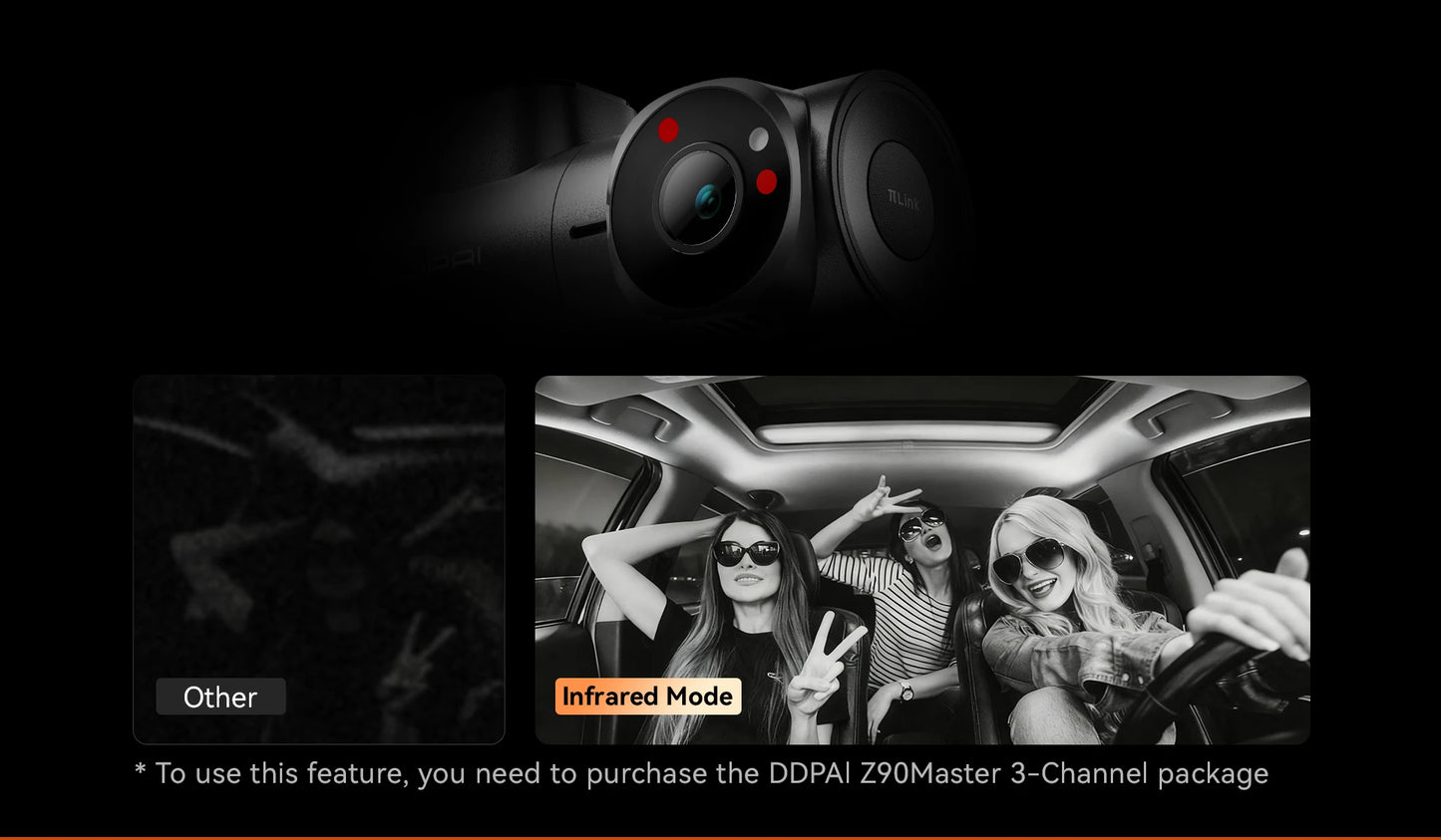 DDPAI 4K+4K New Z90 Master Dual 4K Front Rear Dual HDR for Sony Car Dash Cam ADAS Parking 5GHz WiFi Camera DVR Video Recorder