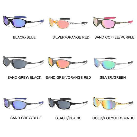 Colorful Sport Sunglasses Sun Glasses Goggles UV400 Windproof Sunglasses For Men Women Retro De Sol Masculino