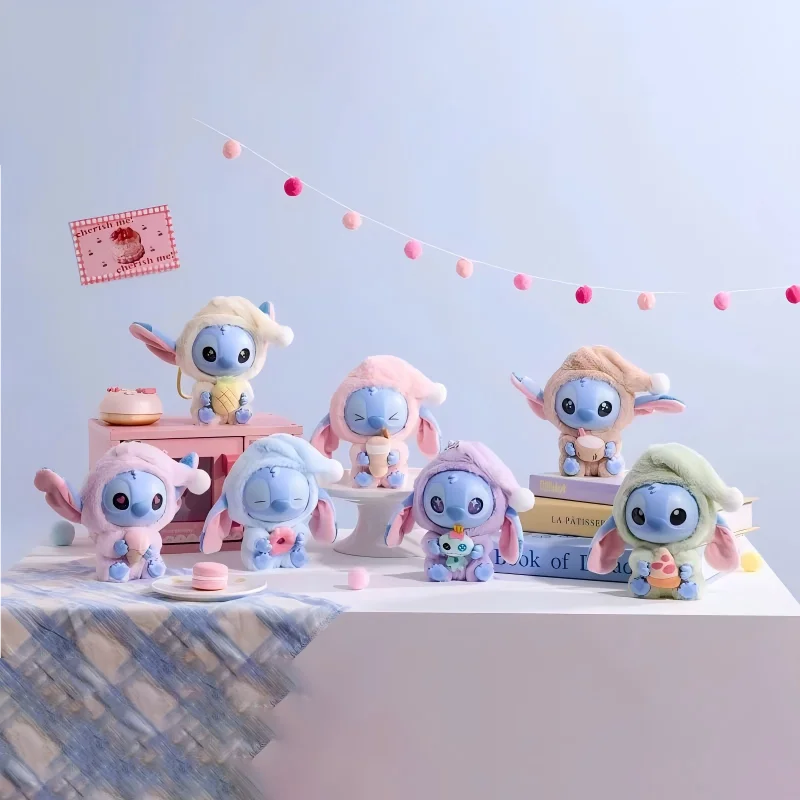 Stitch Eat Something Before Sleep Series Blind Box Toy Mystery Box Anime Figure Stitch Doll Pendant Ornaments Kid Christmas Gift