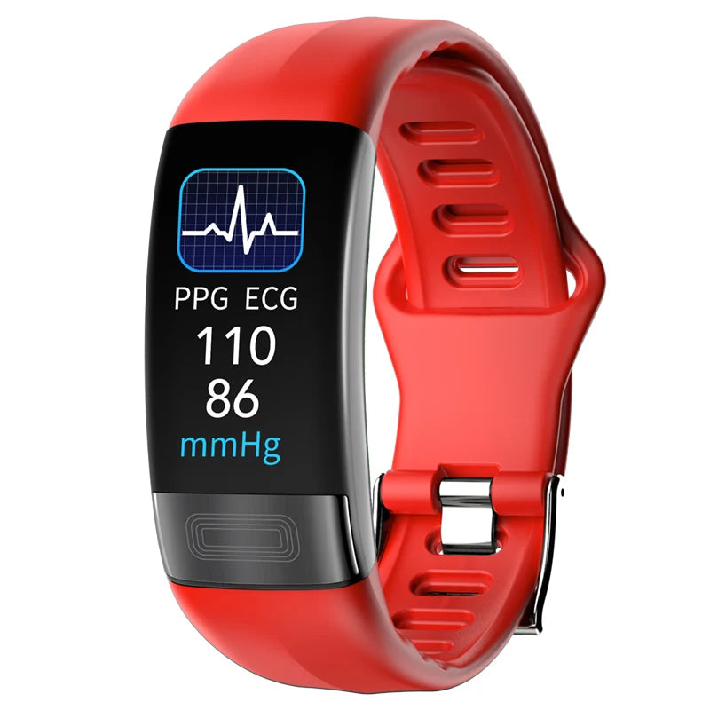 ECG+PPG Smart Wristband Fitness Tracker for Women Men Calorie Blood Pressure Waterproof Sport Smartband Health Smartwatch