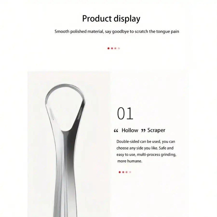 1/2/3/4pc Tongue scraper iron box set,U-Shaped Stainless Steel Tongue Scraper,reduces bad breath, stainless steel tongue cleaner