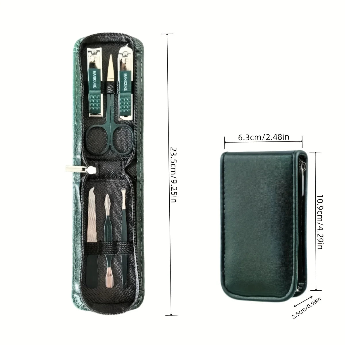 6-Piece Nail Care Set - High End Nail Scissors & Clippers for Men & Women, Portable Manicure Kit with Pouch