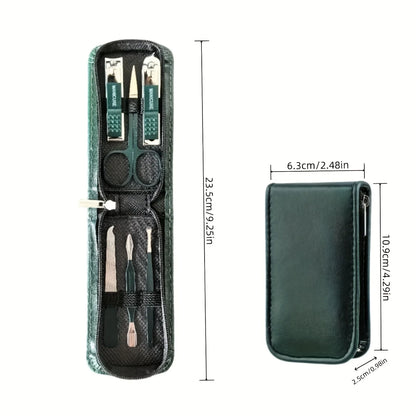 6-Piece Nail Care Set - High End Nail Scissors & Clippers for Men & Women, Portable Manicure Kit with Pouch
