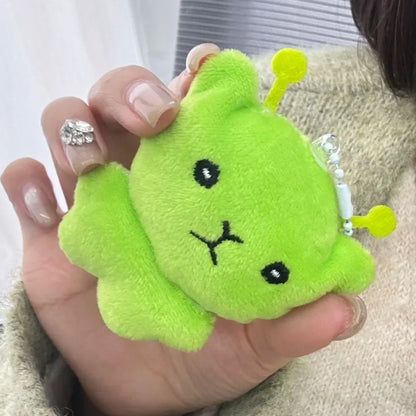 Cute Alien Cat Plush Pendant Super Soft Plushie Dolls Keychain Kawaii Mini Toy Backpack Pendant Lovely Bag Decor Christmas Gift