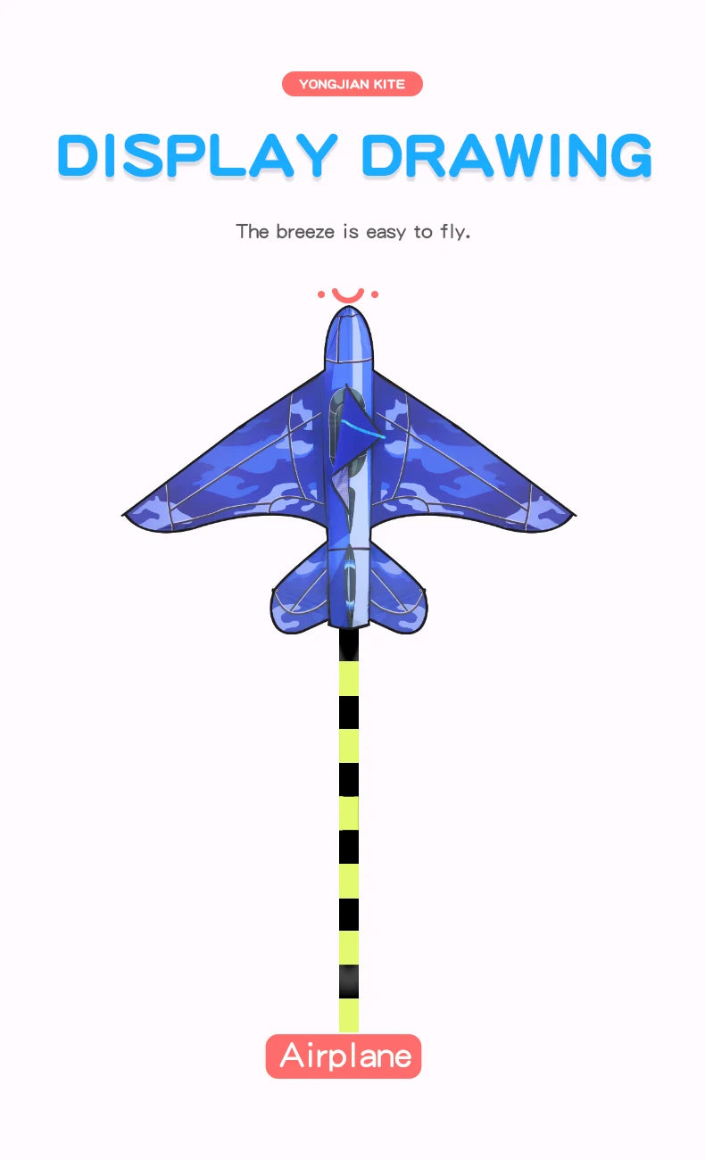 YongJian Plane Kites With Handle And Line Good Flying kites for kids ages 14+Outdoor Fun Sports kites