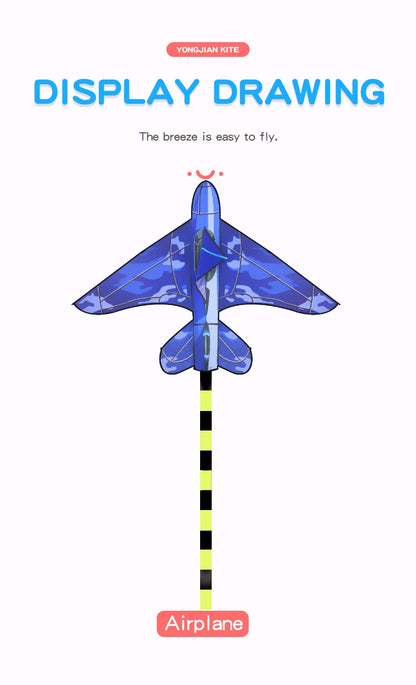 YongJian Plane Kites With Handle And Line Good Flying kites for kids ages 14+Outdoor Fun Sports kites