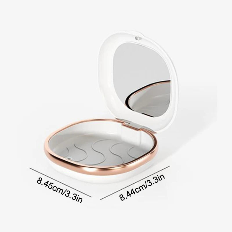Fashion Braces Case with Mirror Dental Retainer Box Magnetic Aligner Mouth Guard Container For Teeth Travel False Denture Boxes