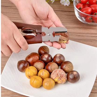 Stainless Steel Chestnut Clip Multifunctional Walnut Plier Chestnut Cut Scissors Walnuts Nuts Opener Clip Kitchen Gadgets