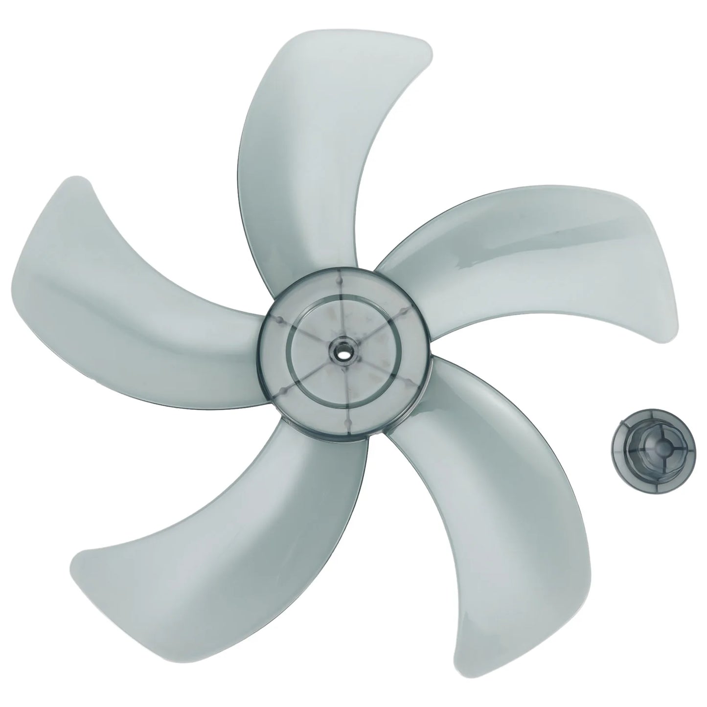 16 Inch Household Plastic Fan Blade Five Leaves With Nut Cover For Pedestal Transparent Table Stand Fanner General Accessories