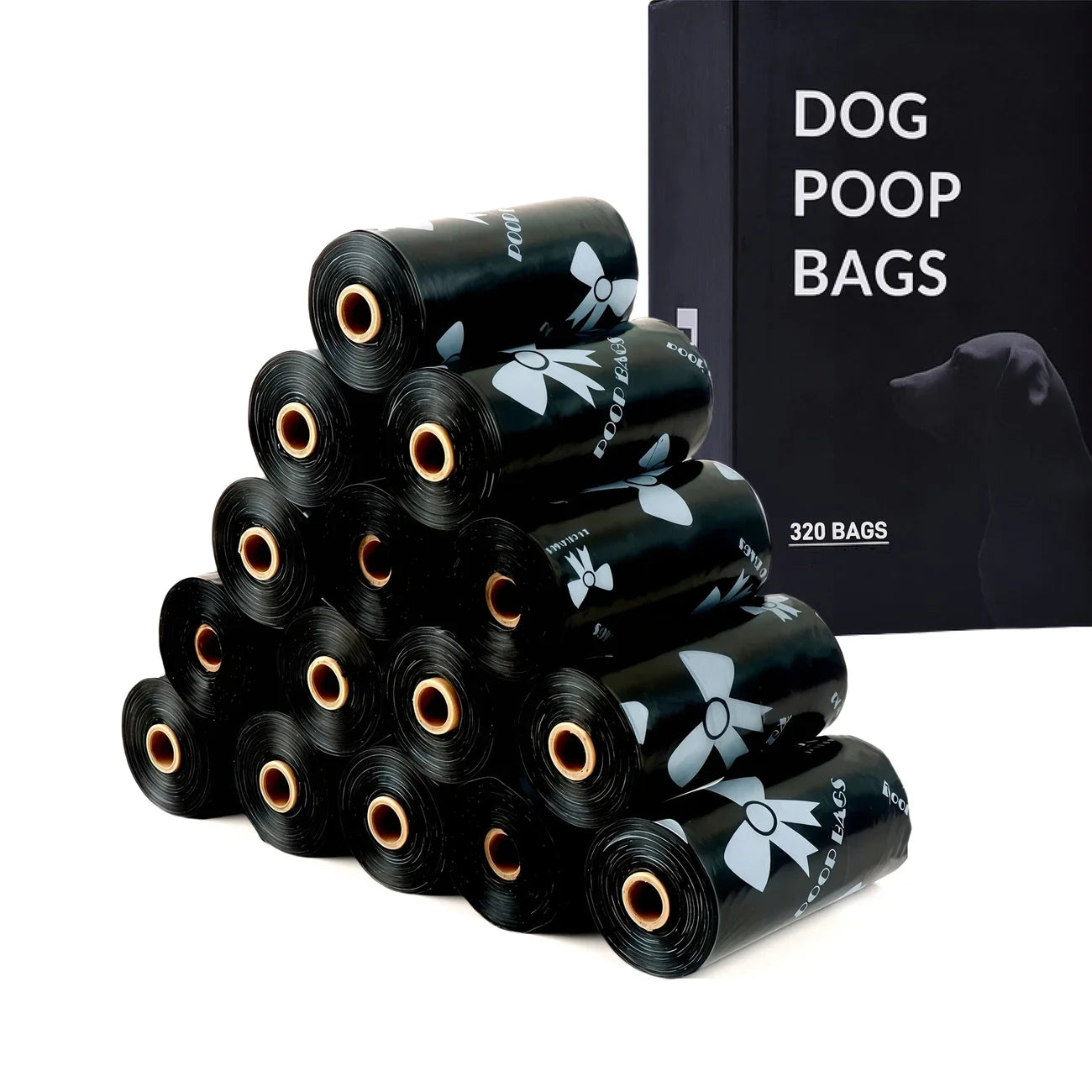 180PCS Dog Waste Bags Thick Leakproof Pet Poop Bags with Easy Carry Rolls for Dogs Cats Walking Outdoor Cleaning
