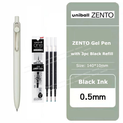 uniball ZENTO Standard 0.38/0.5mm Gel Pens,Water-Based Smooth Writing Roller Ball Pens Fit for a variety of occasions Stationery