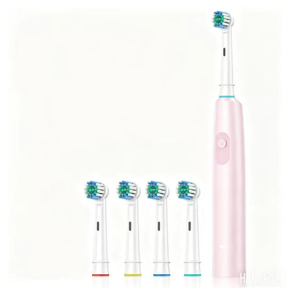 HOMEFISH Bestselling 5-Speed Rotating Electric Toothbrush 360° Rotating Soft Bristle Head Waterproof Sonic Rechargeable