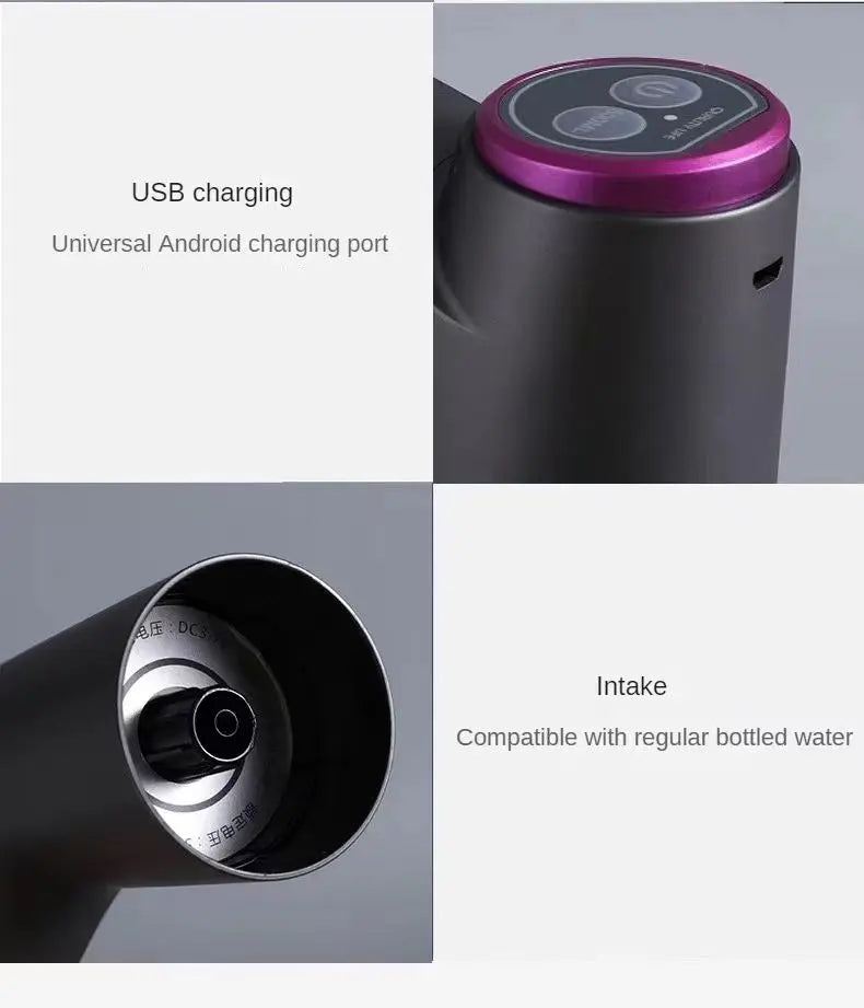 Portable 5-Gallon Water Dispenser With USB Charging-Automatic Electric Pump Suitable For Home Office And Outdoor Use